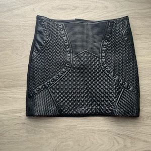 Faux Leather Mini Skirt